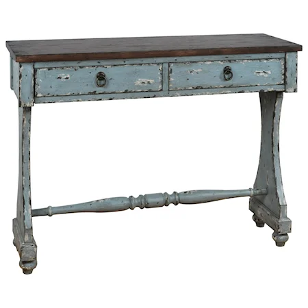 Two-Tone Entryway Console Table